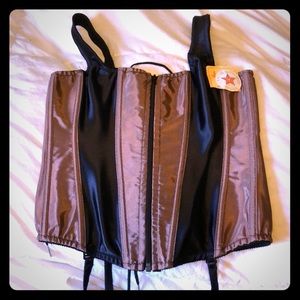 Blk & Tan Corset